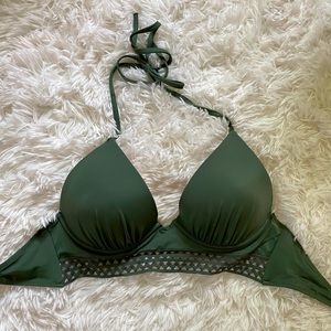 Swimsuit top olive green